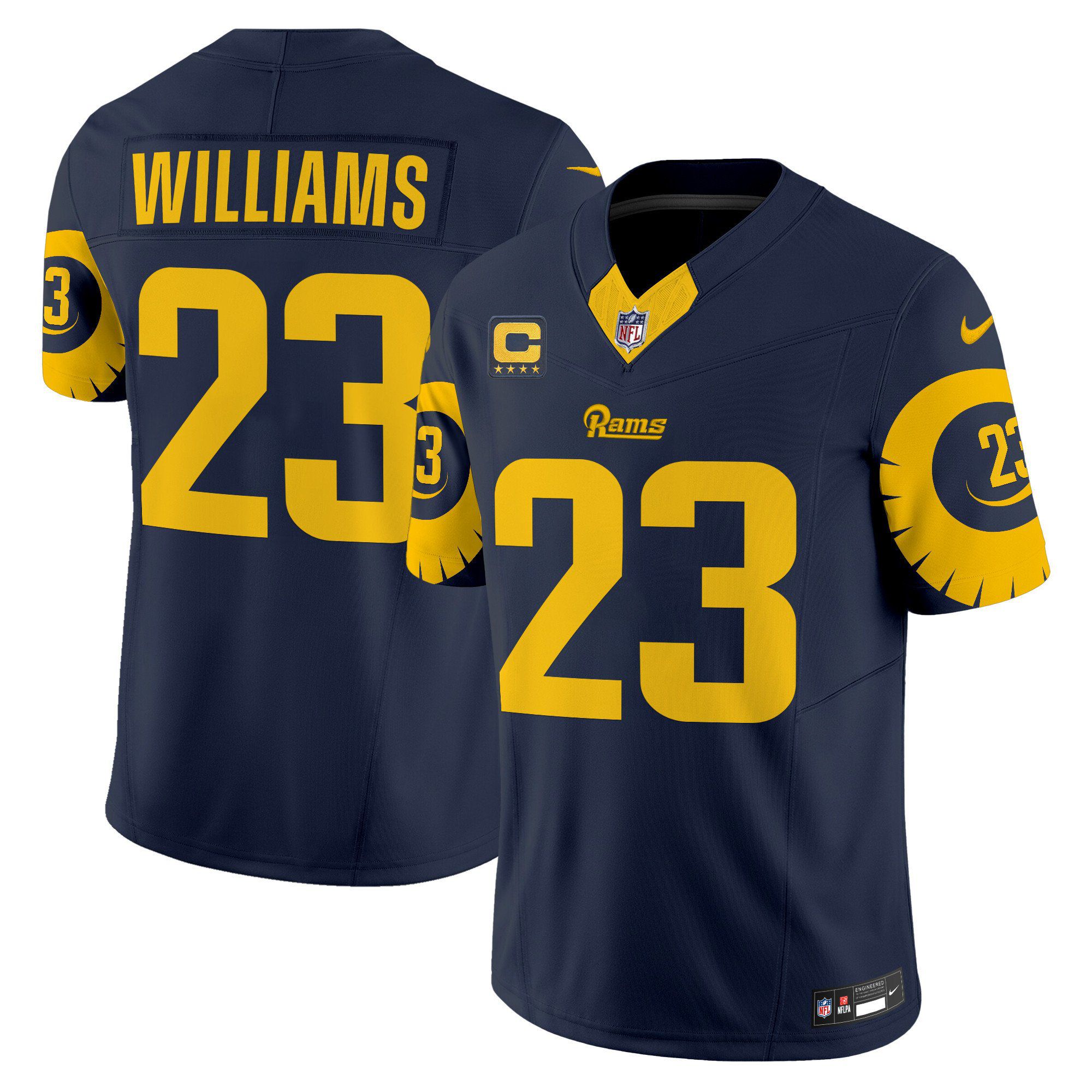 Men Los Angeles Rams #23 Williams Drak Blue 2024 Nike Special Vapor Limited NFL Jersey->indianapolis colts->NFL Jersey